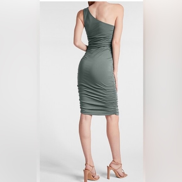 Express | Ribbed one shoulder Dress - Picture 2 of 5